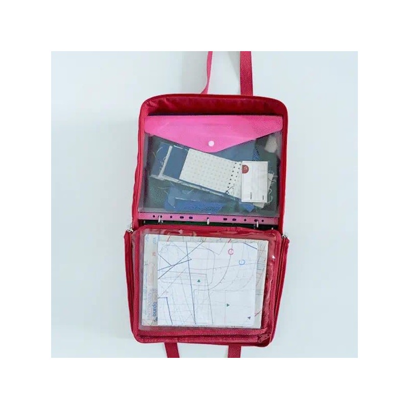Madam Sew Multi-Pocket Binder Bag with Zipper – BinderBag Organizer