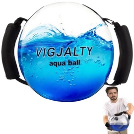 12" Aqua Ball Water Weight Bag - Adjustable Water Filled Fitness Bag, Sandbag Alternative for Home Gym, Core Balance Trainer, Portable Exercise Equipment for Arm Shoulder Full Body Workout (33Ibs)