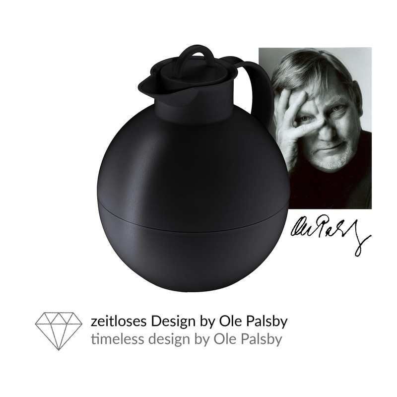 Alfi 'Kugel' (Sphere) Insulated Thermos Can 0.94 L Black Plastic