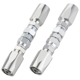 Peakloong 2PCS Reusable Hydraulic Fittings 1/2Inch ID Hydraulic Hose Field Repair Kit