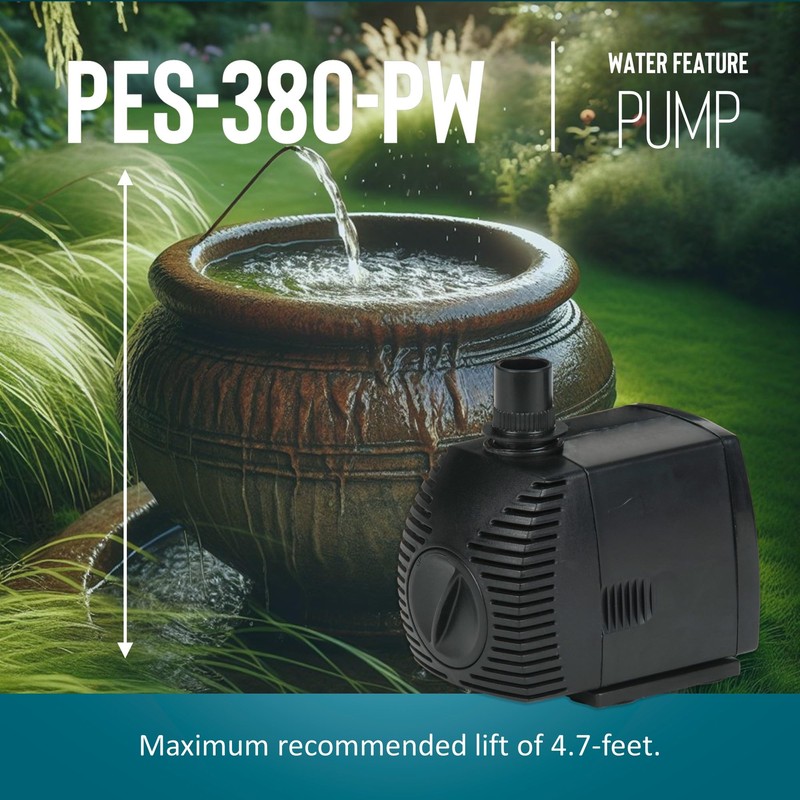 Little Giant PES-380-PW 115-Volt, 380 GPH Magnetic Drive Pump for