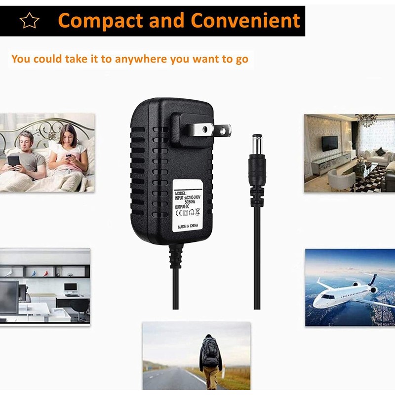 CJP-Geek AC Adapter Compatible with Intova Waterproof Compact LED Dive