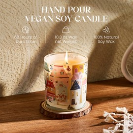 M&SENSE New Home Scent Soy Wax Candle - 10.2 oz | Natural Fragrance for Home | for Housewarming, Hostess Gifts & Home Decor