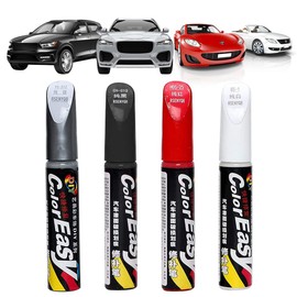 Auto Lackstift Lackreparaturstift Auto Reparatur Lack Auto Pinsel, Autolackstift Autokratzer Reparaturmittel Autolack Reparatur für Autos Reparaturwerkzeug,Lack Reparatur, Rot+Schwarz+Silber+Weiß
