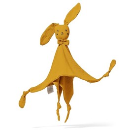 Mababu Cuddly Blanket Rabbit - Gifts for Birth - Cuddly Toy Baby - GOTS - Organic Muslin Cotton - Baby Cuddly Toy from 0 Months Boys & Girls - Comforter Cloths & Comforters