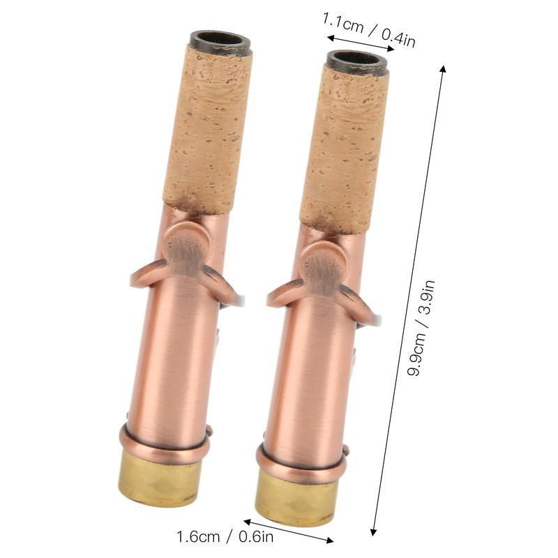 2Pcs Saxophone Neck Metal Straight Curved Accessory Replacement Set Kit