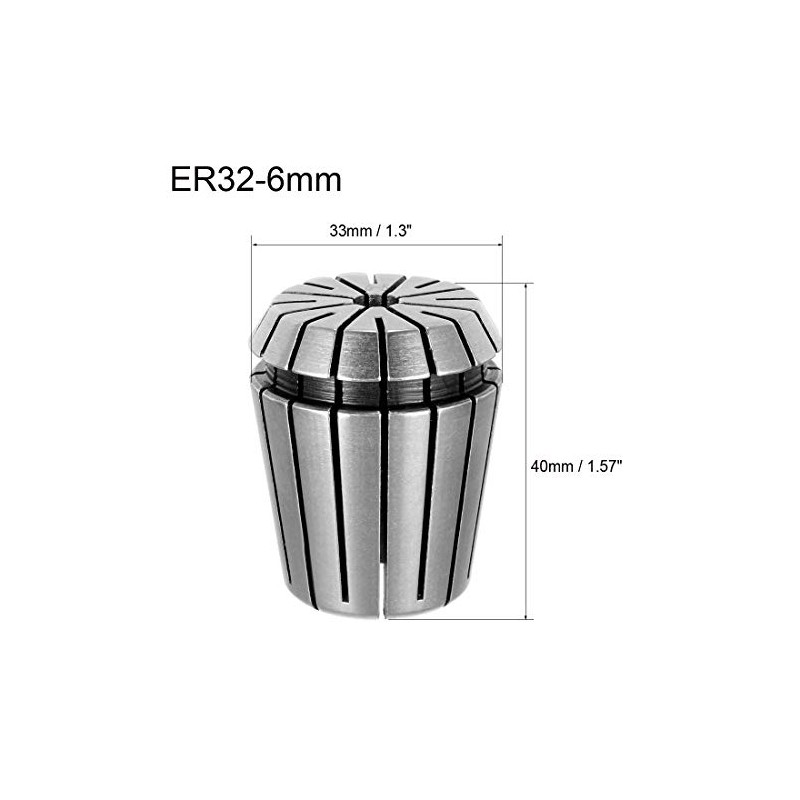 sourcing map ER32 6mm Spring Collet Chuck for CNC Engraving