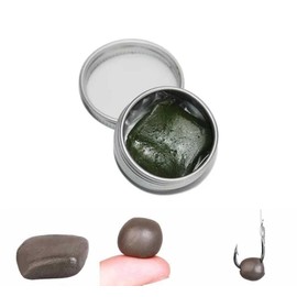 15g Tungsten Putty Rig Green or Brown or Black Fishing Weight Non-Toxic Easy to Mold and Versatile Carp Fishing Terminal Tackle (Brown)