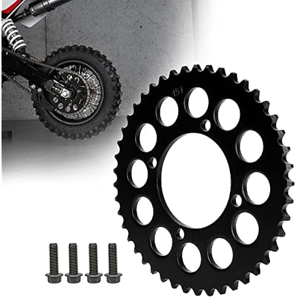 RUTU 420 Chain Sprocket Rear Sprocket 45 Tooth 76mm for