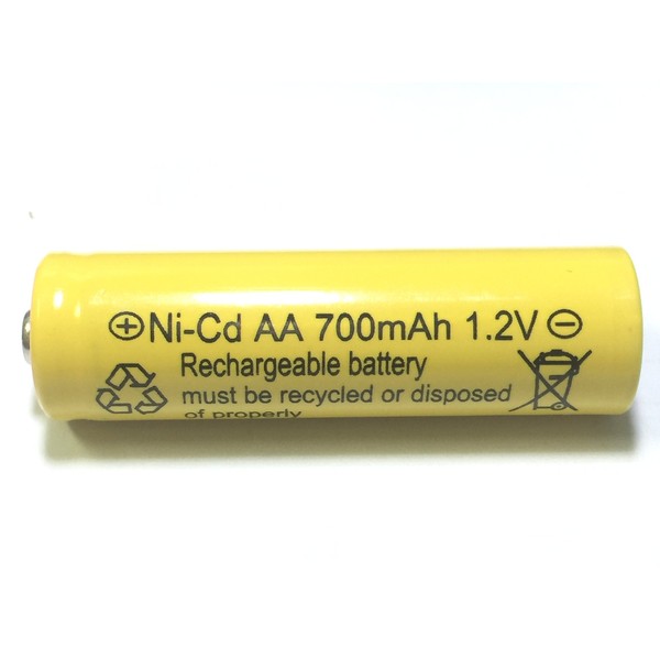 700mah AA NiCd 1.2v Rechargeable Batteries Garden Solar Ni-Cd Light LED S (Pack of 12)