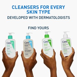 CeraVe Hydrating Foaming Oil Cleanser With 3 Essential Ceramides, Triglyceride, & Squalane, Oil-to-Foam Formula For Normal to Very Dry Skin, Face & Body Cleanser, Dermatologist Developed, 236ml