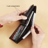 Marlekarida men's RFID shielded leather ultra-thin double fold flip wallet