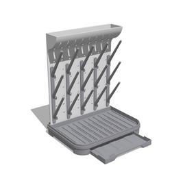 Velakade Baby Bottle Drying Rack – Large Vertical Bottle Dryer for 15 Bottles, Space-Saving Countertop Rack for Baby Bottles & Accessories, Compact Holder for Newborn Essentials