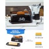 AISBUGUR Black Butter Dish with Lid and Knife Butter Tray