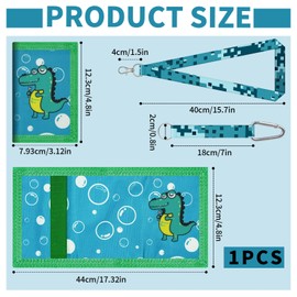 LUHOCIY Pack of 3 Children's Neck Pouch, Children's Wallet Boys, Small Wallet for Children, Beautiful Look, Waterproof and Wear-resistant Material, d, Casual