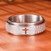 King Will 8mm Lord's Prayer Rotatable Ring Stainless Steel Ring
