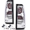 ALLGOOD Tail Lights Assembly w/Bulbs, Compatible with Chevy Silverado Pickup