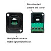 PENGLIN 2PCS RJ11 6P4C Panel Mount Connector, Solderless RJ11 CAT3