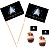 100 Pcs USA Space Force Toothpicks Flag Small Mini Cocktail