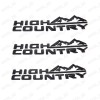 GM 3pcs High Country Emblem Fender Door Tailgate Badge For