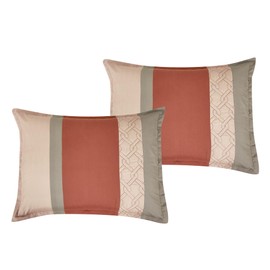 ESCA Orange Comforter Set - 6-Piece Terracotta Bedding Set Queen Size