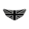 Union Jack Black & 2 Tone Grey Chevron Car -