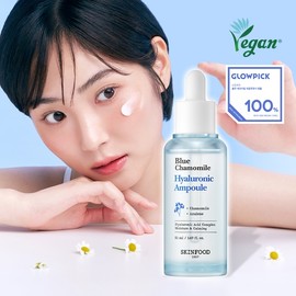 [NEW/Moisture Red] Skinfood Blue Chamomile Hyaluronic Ampoule 50ml / 스킨푸드 블루 캐모마일 히알루로닉 앰플 50ml