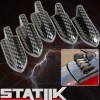 STATIIK 5 PC CARBON FIBER AIR VORTEX GENERATOR ADHESIVE FIN