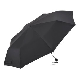 Waterfront U370-0819BK1-B4 Men's Folding Umbrella, Rain Umbrella, LESS IS MORE Toyama Thunder In Bag, Black, 27.6 inches (70 cm), Large Diameter, Big Size, Windproof Withstanding Strong Winds,