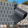 NYVI Polyrattan Privacy Screen Strips Privafence Anthracite 255 x 19