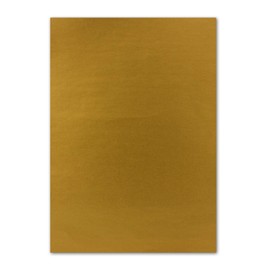 100 Sheets DIN A5 Paper - Gold Metallic - 120 g - 14.8 x 21 cm - Craft Sheet Coloured Paper Craft Paper Letter Sheet - FarbenFroh by GUSTAV NEUSER