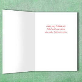 Louisiana Tarjeta de Navidad con receta - Flaming Hot Cajun Navidad