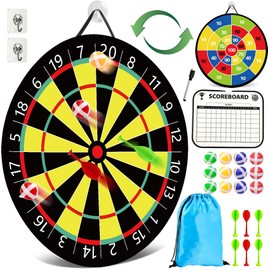 Akosuntoys Dartboard for Children, Gifts for Children, Dartboard, Birthday Gifts for 5 6 7 8 9 Years Boys Girls Toy from 3 4 5 6 Years Boys Gift Boy 4 5 6 7 Years