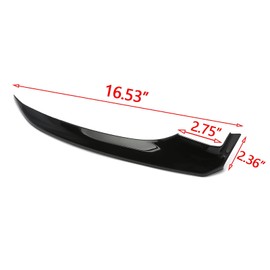 Xotic Tech Front Bumper Chin Spoiler Lip Splitter Corner Cover Trim, Glossy Black, Compatible with Toyota Camry SE XSE 2018-2020