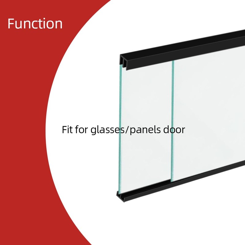 Aroilder Sliding Door Track, Fit 1/4" Thick Panels, U Channel