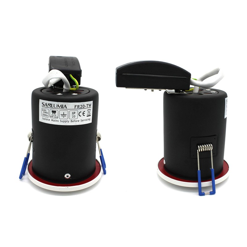 2 X Sanlumia LED Fire Rated Downlight Can GU10 Recessed