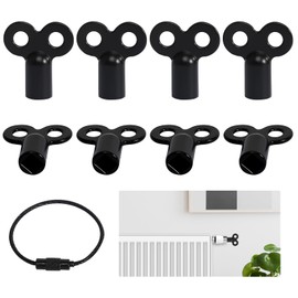 Pack of 8 Radiator Bleed Keys Radiator Bleeding Key Universal Heating Key with Key Ring Heating Bleed Key for Heater Ventilation