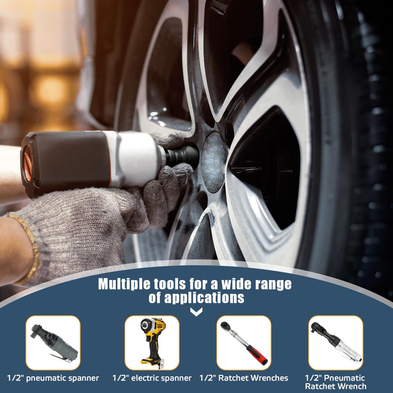 TYBYBB Socket Spanner Insert Hexagonal 36 mm Nut 1/2 Inch