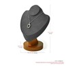 Oirlv SM05002 Neckrest Saw, Wooden Simple, High-grade, Stylish, Storage, Jewelry,