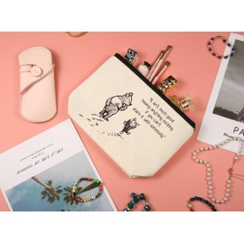 ZVMIS Friendship Bag Gift-Makeup Bag-Cosmetic Bag-Travel Accessory Pouch-Best Friends Gift-Daughter Bag Gift-Sister Bag Gift-Winie Gift the Pooh-Niece Gift-Christmas Gift-It Isn't Much Good Having