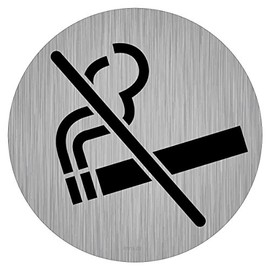 immi Prohibition Sign, No Smoking, No Smoking, No Smoking, 95 mm Diameter