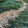 FANTIAN 20 lb Natural Bulk Stones Mexican Beach Pebbles, 3-4