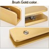 LukLoy Solid Brass Glass Shelf Bracket with 3 Screw Holes,