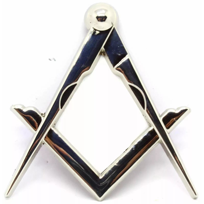 Masonic Master Mason Square & Compass Cut Out Car Auto