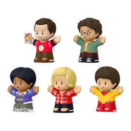 Little People Collector The Big Bang Theory - Juego de edición Especial para Adultos y Aficionados, 5 Figuras en una Caja de exhibición
