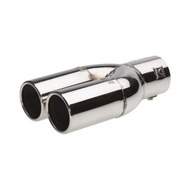 Simoni Racing TRX/77 Exhaust Tip Double Rounded, INOX