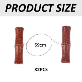 2 Pieces Clay Cutting Rope, Stainless Steel Stranded Wire With Handle, Clay Cutter, Wire Cheese Cutter
