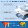 2-in-1 Dog Cooling Mat Large 100×70cm, Durable Pet Mat for