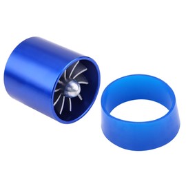 55mm Car Air Intake Turbonator Single Fan Turbine Super Charger Gas Fuel Saver Turbo