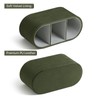 MEIBOOCH Remote Control Holder, Oval Pen Holder for Desk, Olive
